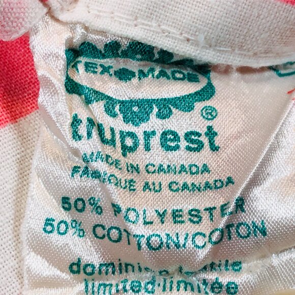 Vintage 70s Truprest Daringly Danish Pink Pillowcase SINGLE: Mod Geometric - Picture 6 of 14